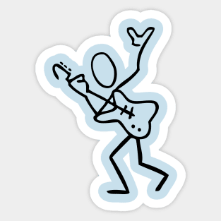 Guitar Player Victory Sticker